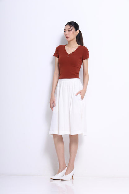 Lindy A-line Midi Skirt