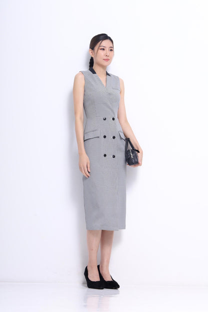 Miranda V-Neck Midi Dress