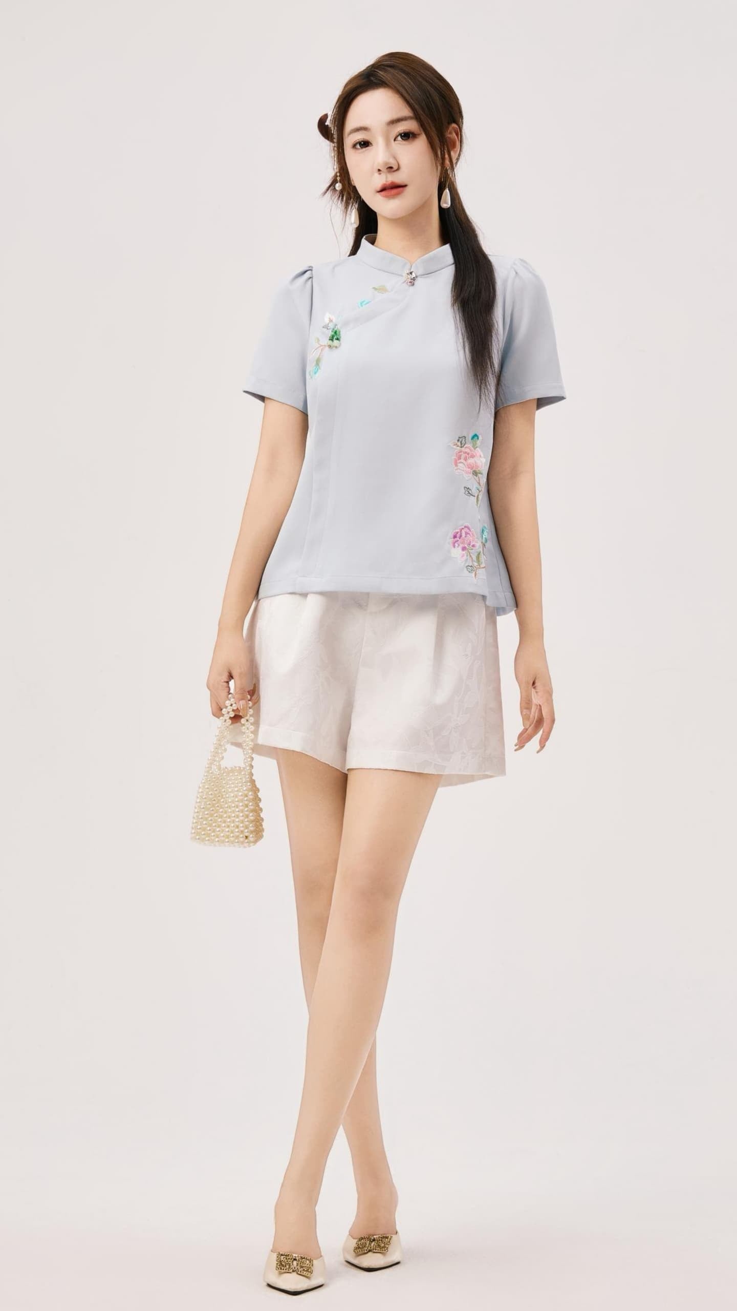 Shuang Oriental Floral Top