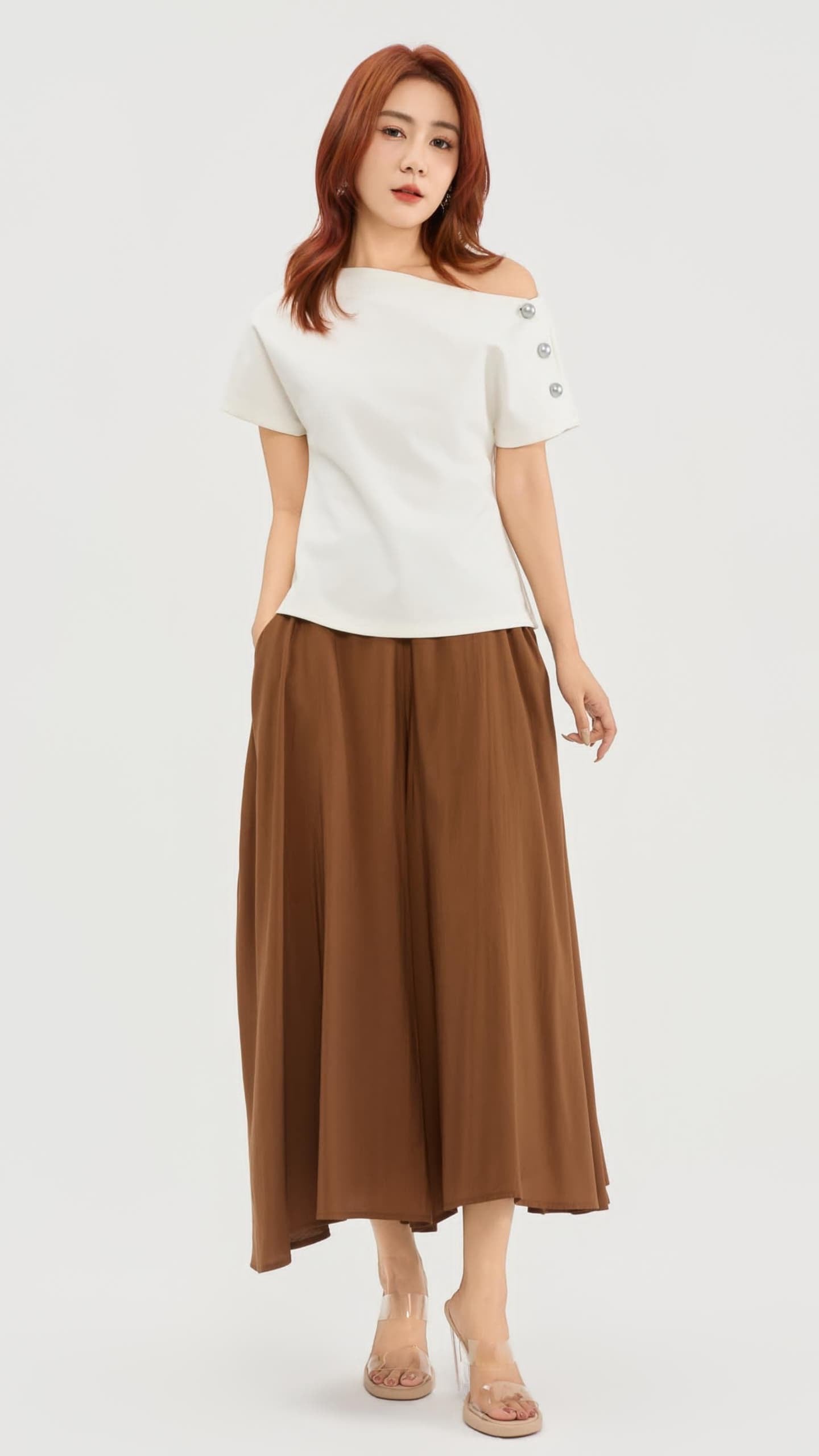Ziri Drop Shoulder Asymmetrical Top