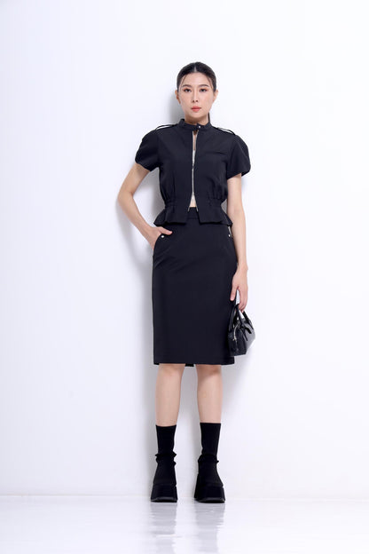 Ivy Biker Fitted Top