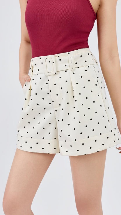 Ziri High Waisted Polka Shorts