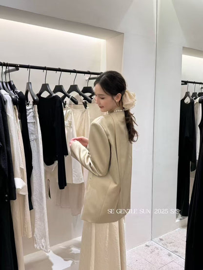 Zena Oversized Linen Blazer