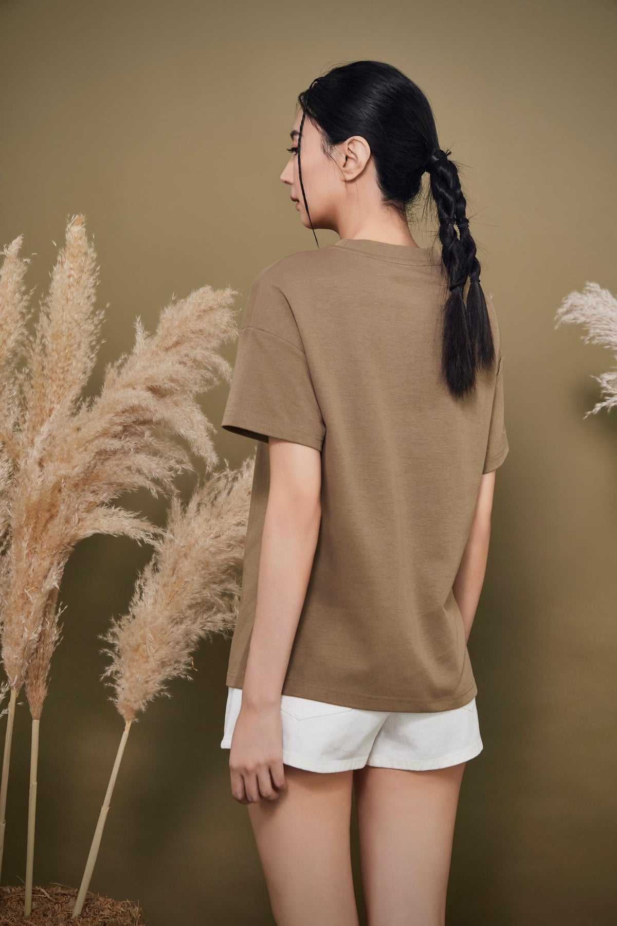 Zhu Orient Button Oversized Tee