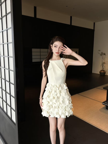 Mandy Petals Open Back Dress