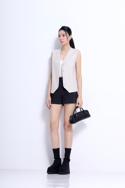 Kali Bi-Color V-Neck Vest