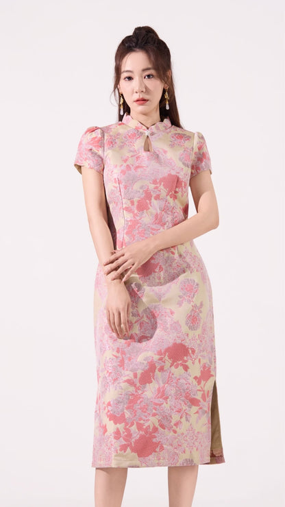Ziri Jacquard Qipao Dress