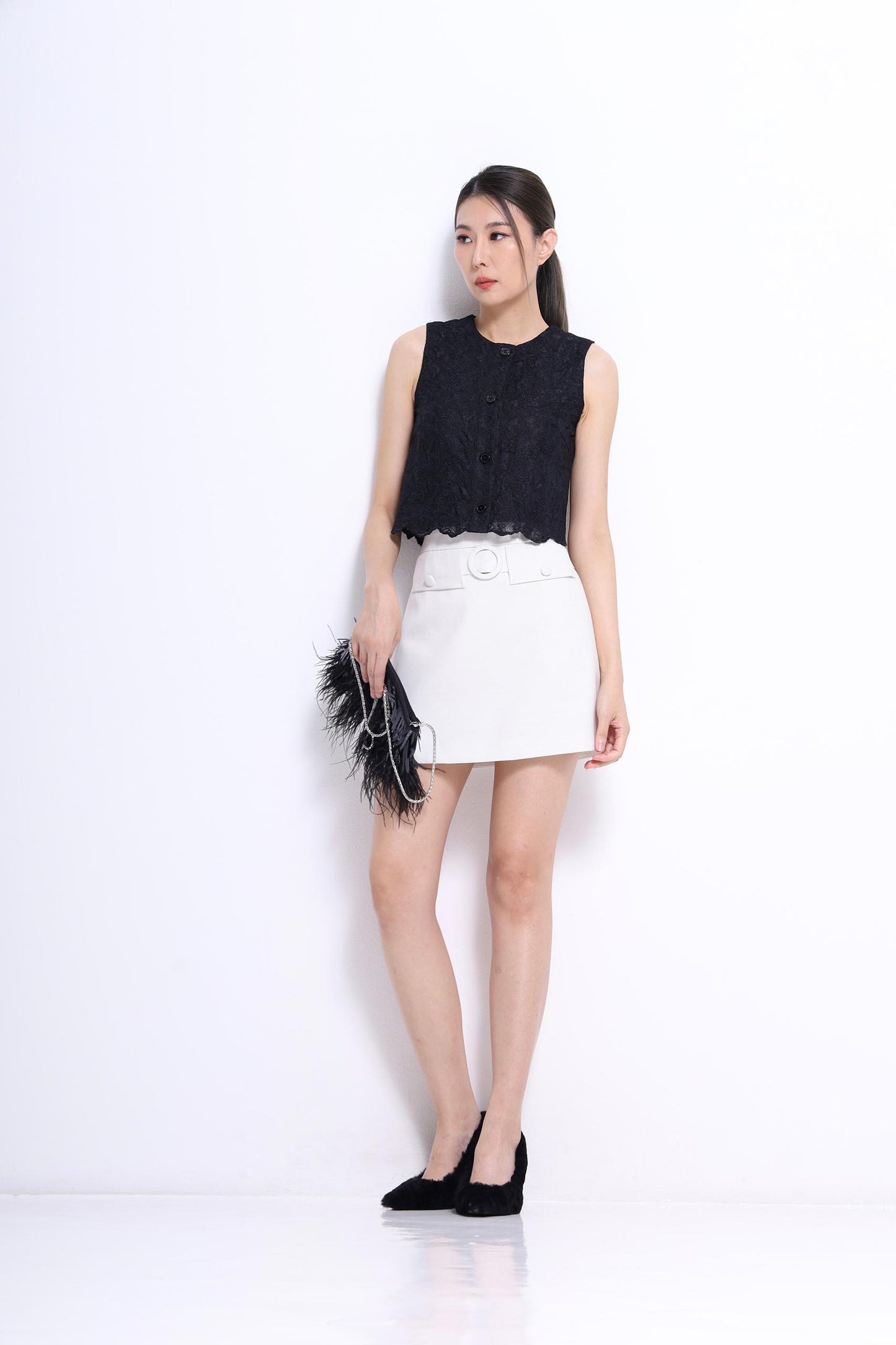 Lily Lace Scallop Top
