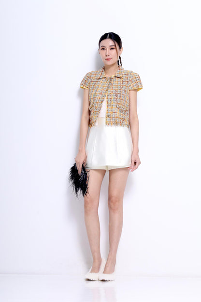 Venetia A-line Satin Skorts