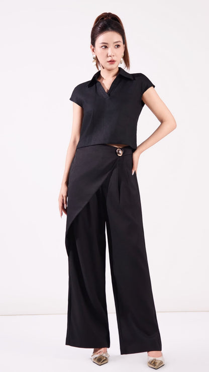 Ziri Overlap Straight Legged Pants