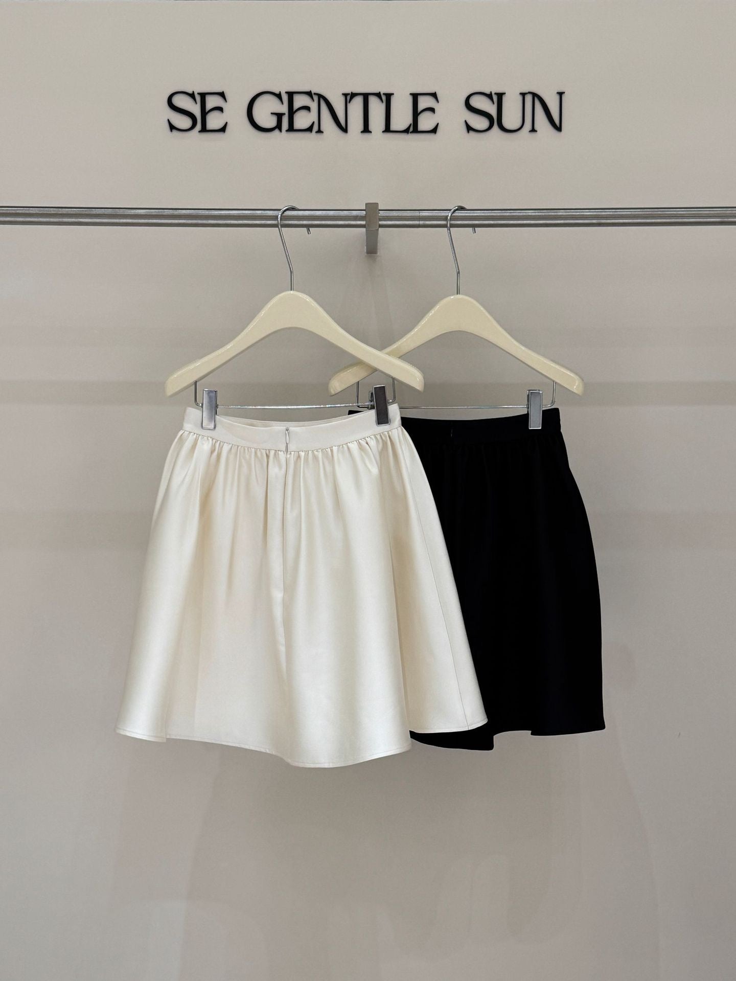 PREORDER - Yuri Satin A-line Midi Skirt