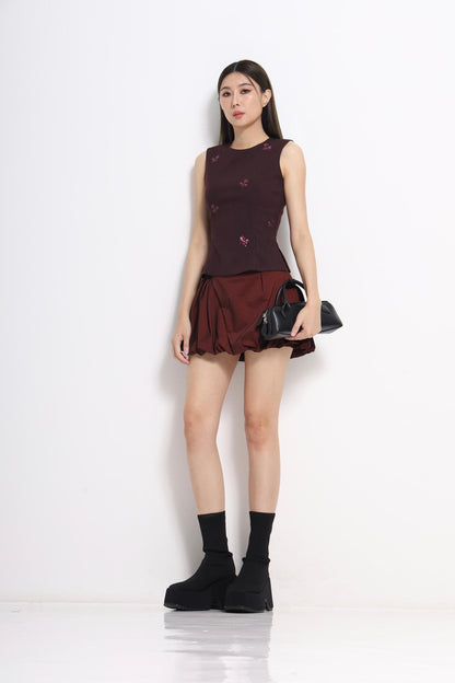 Tasha Sequin Fitted Top
