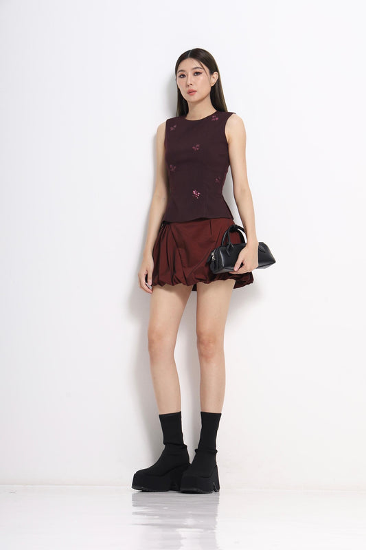 Tasha Sequin Fitted Top