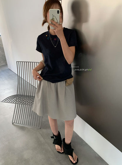 Seashells Starfish Embroidered Tee