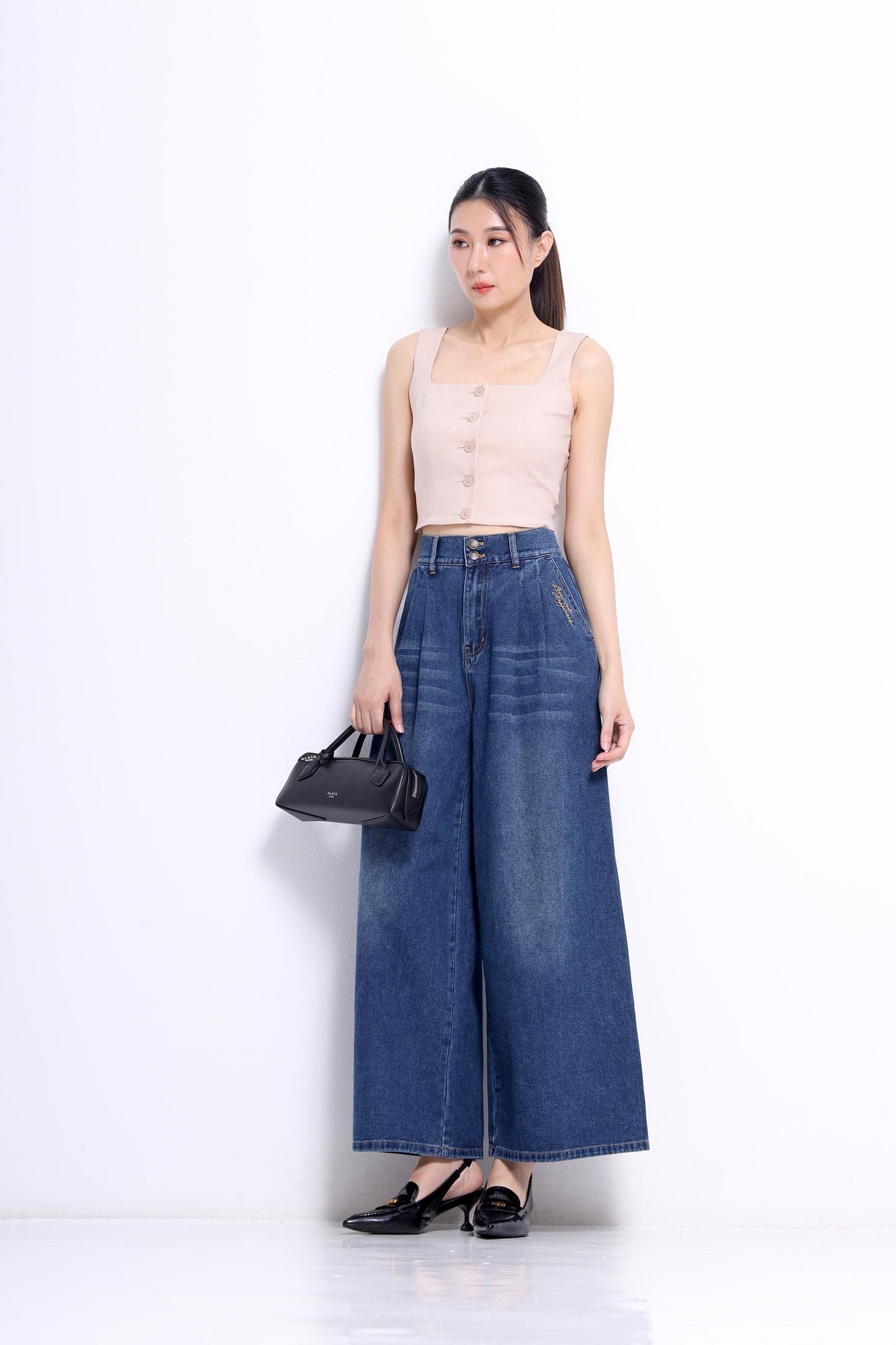 Jenn Wide Legged Denim Jeans