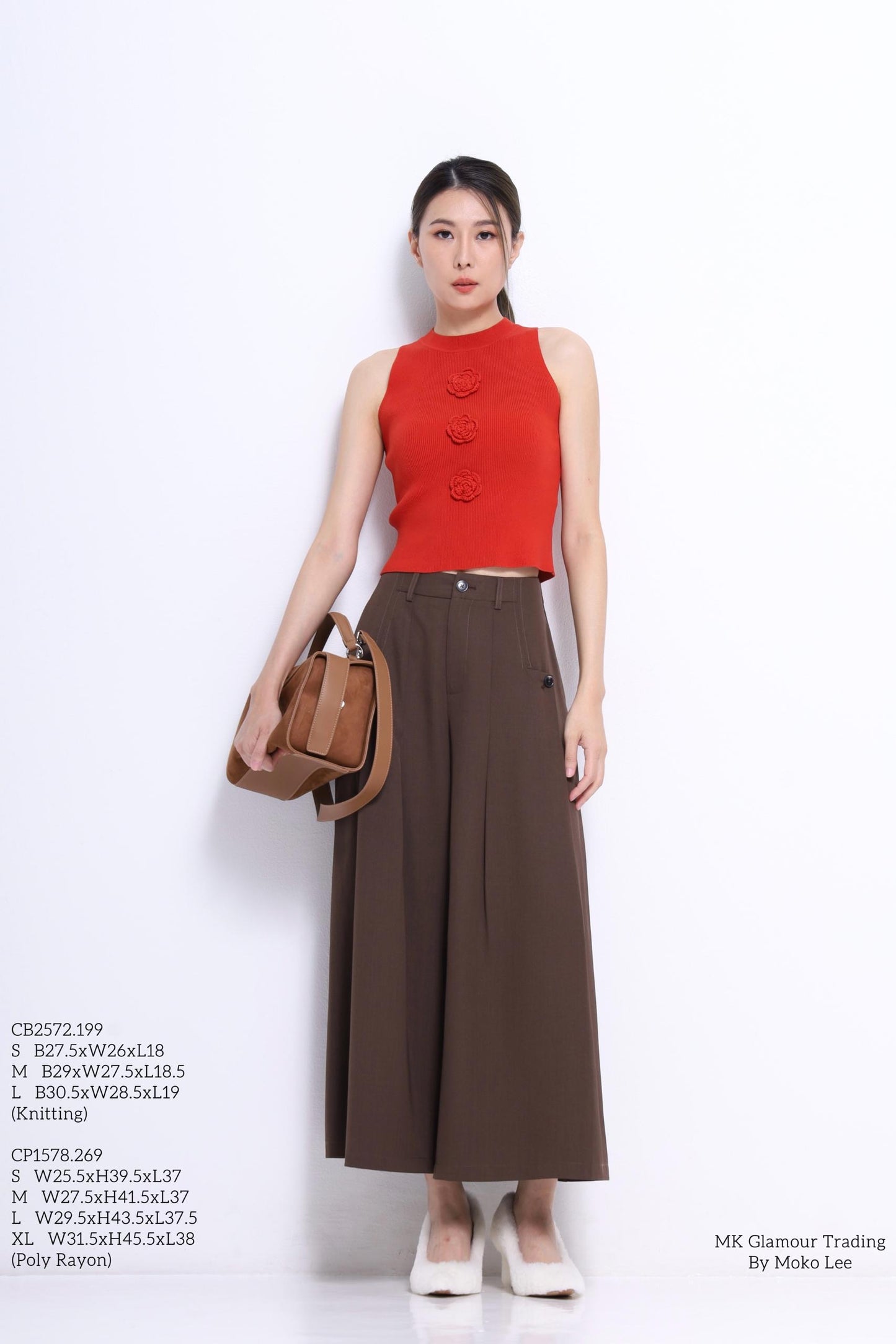 Camille Rose Ribbed Knit Top