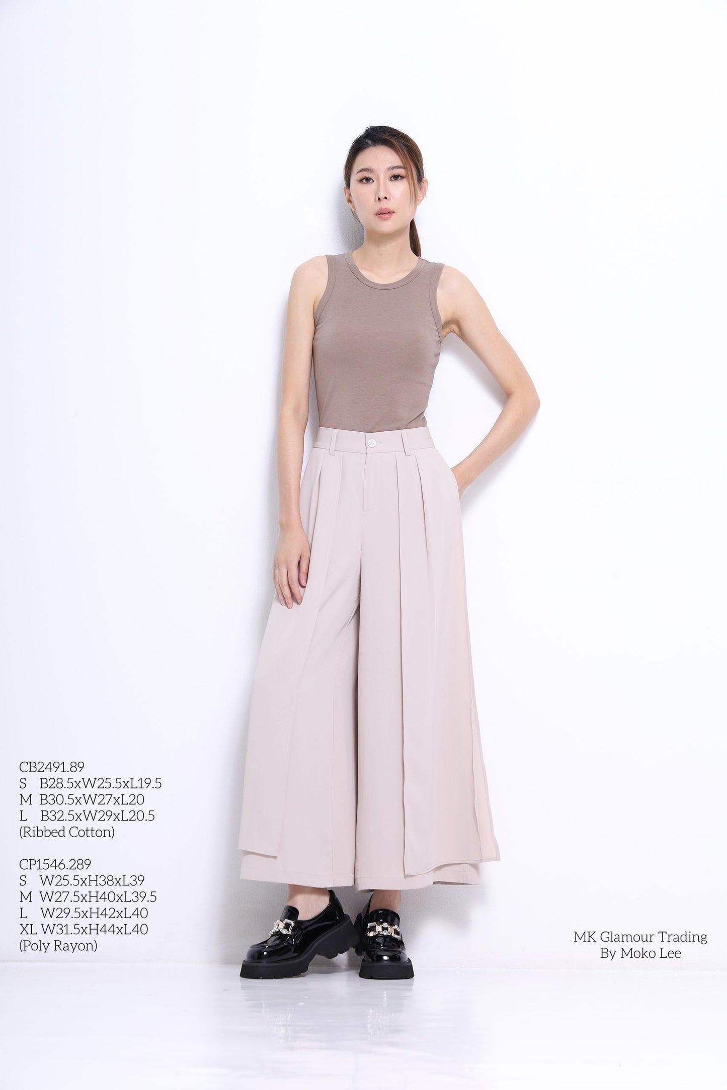 Blaire Asymmetrical Wide Leg Pants