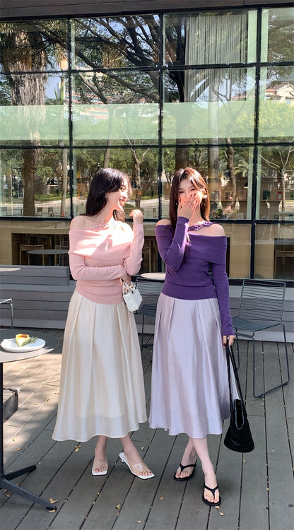Valentina Pleated A-line Skirt