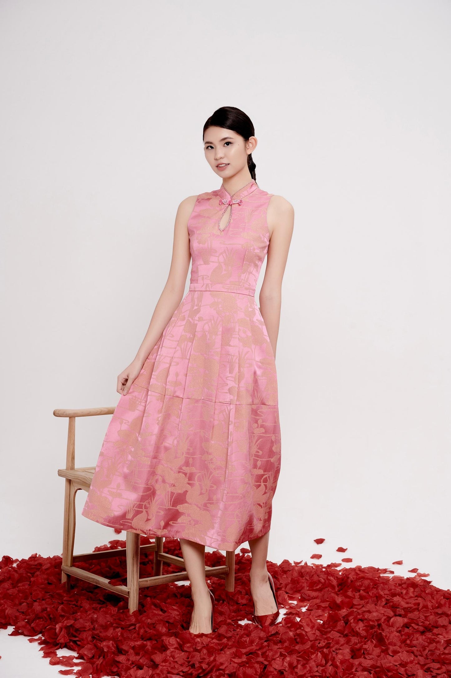 Zhen Orient Crystal Qipao Dress