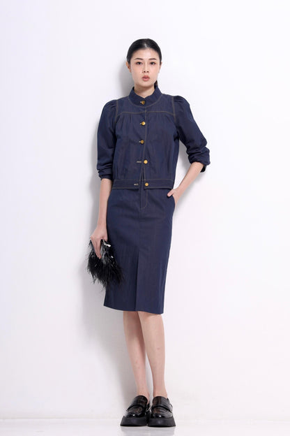 Danya Column Midi Skirt