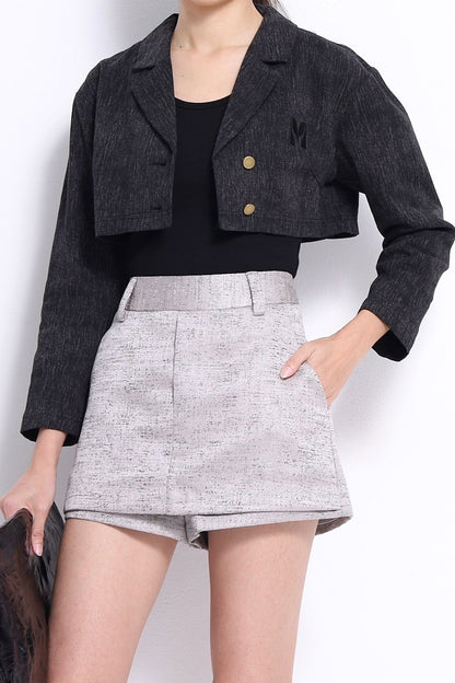 Moree 2-in-1 Cropped Jacket Top