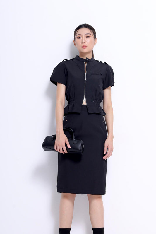 Ivy Biker Fitted Top
