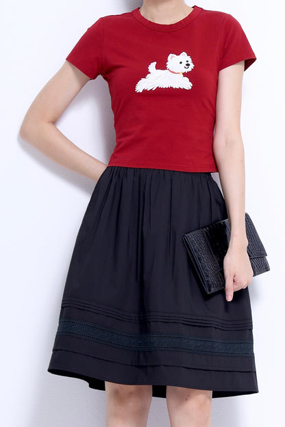 Ollie A-line Midi Skirt