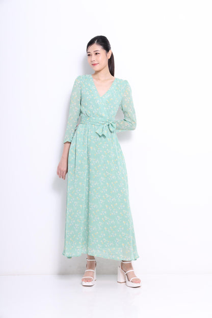 Lilian Chiffon Floral Dress