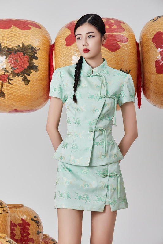 Xuan Orient Chinese Knot Skirt