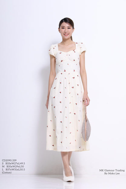 Daisy Floral Embroidered Dress