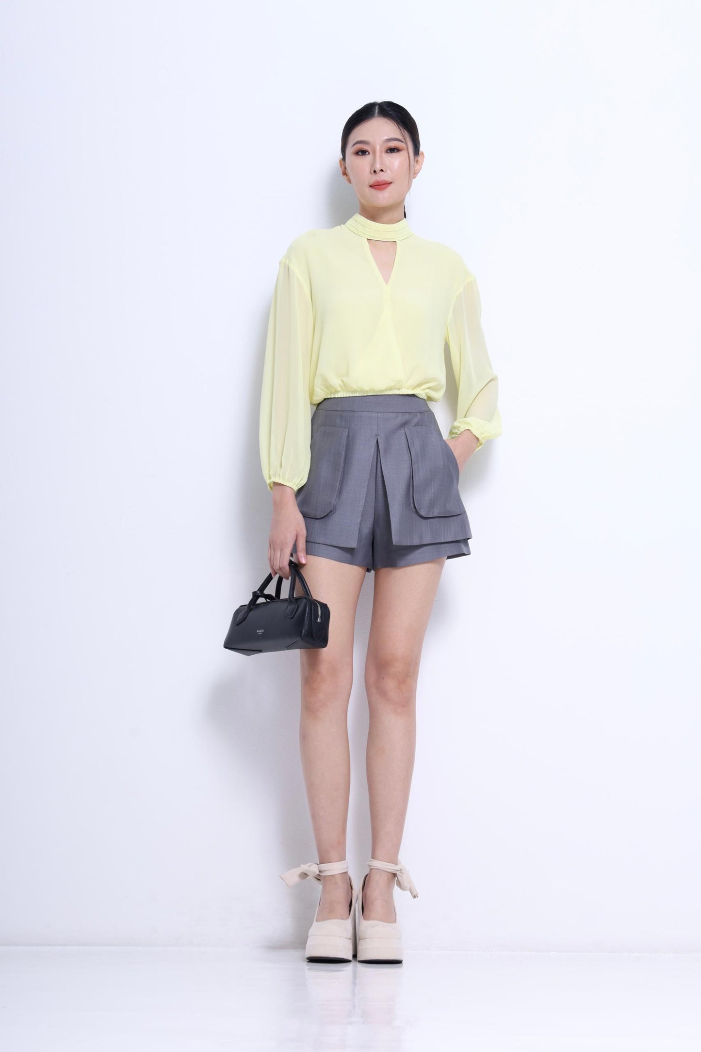 Venice Chiffon Cutout Blouse