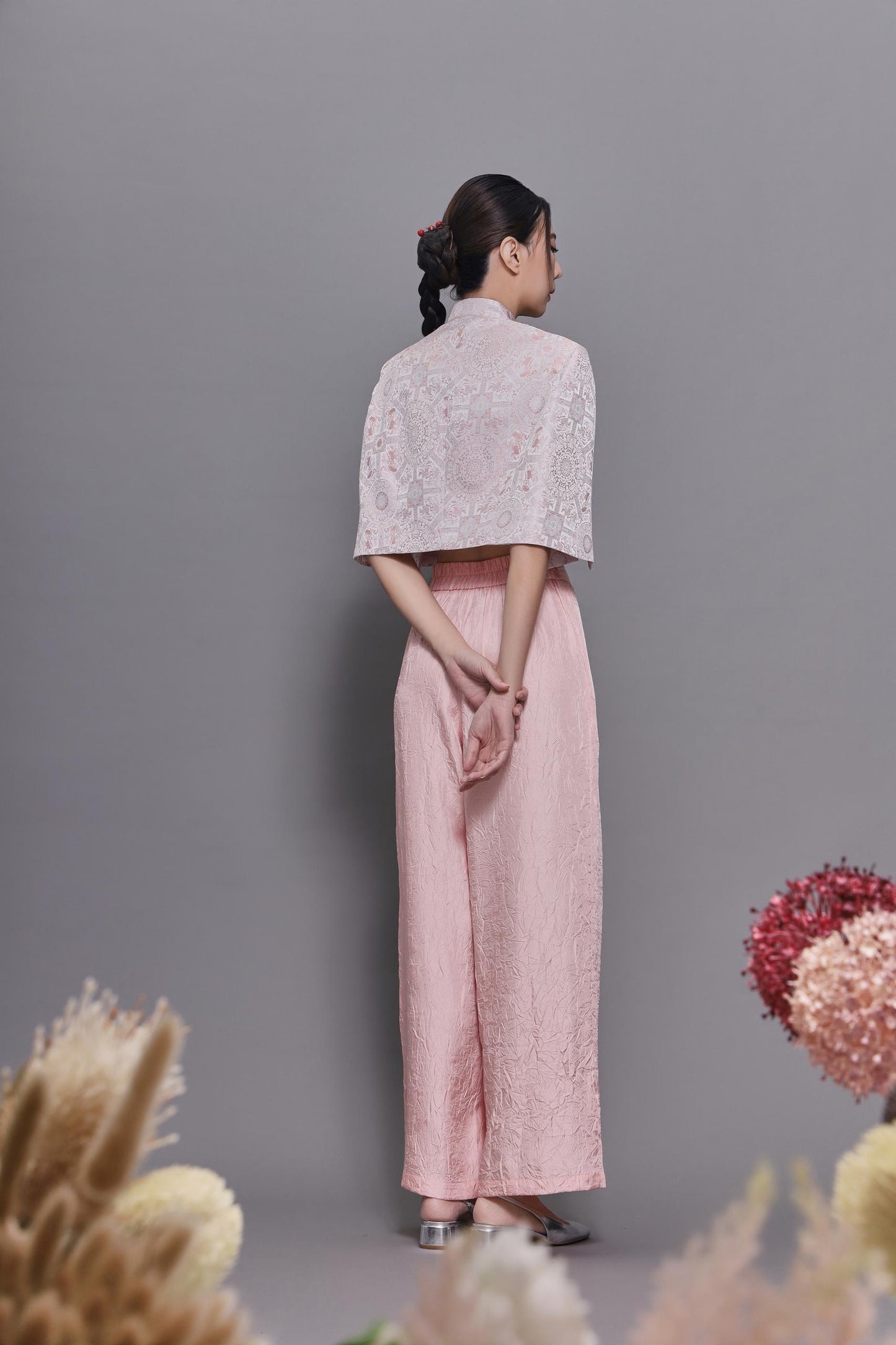 Feng Wide Legged Satin Pants