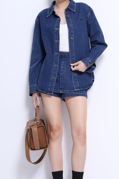 Mindy Oversized Denim Shirt