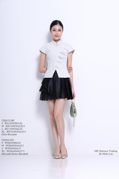 Shuang Xi Orient Fitted Blouse