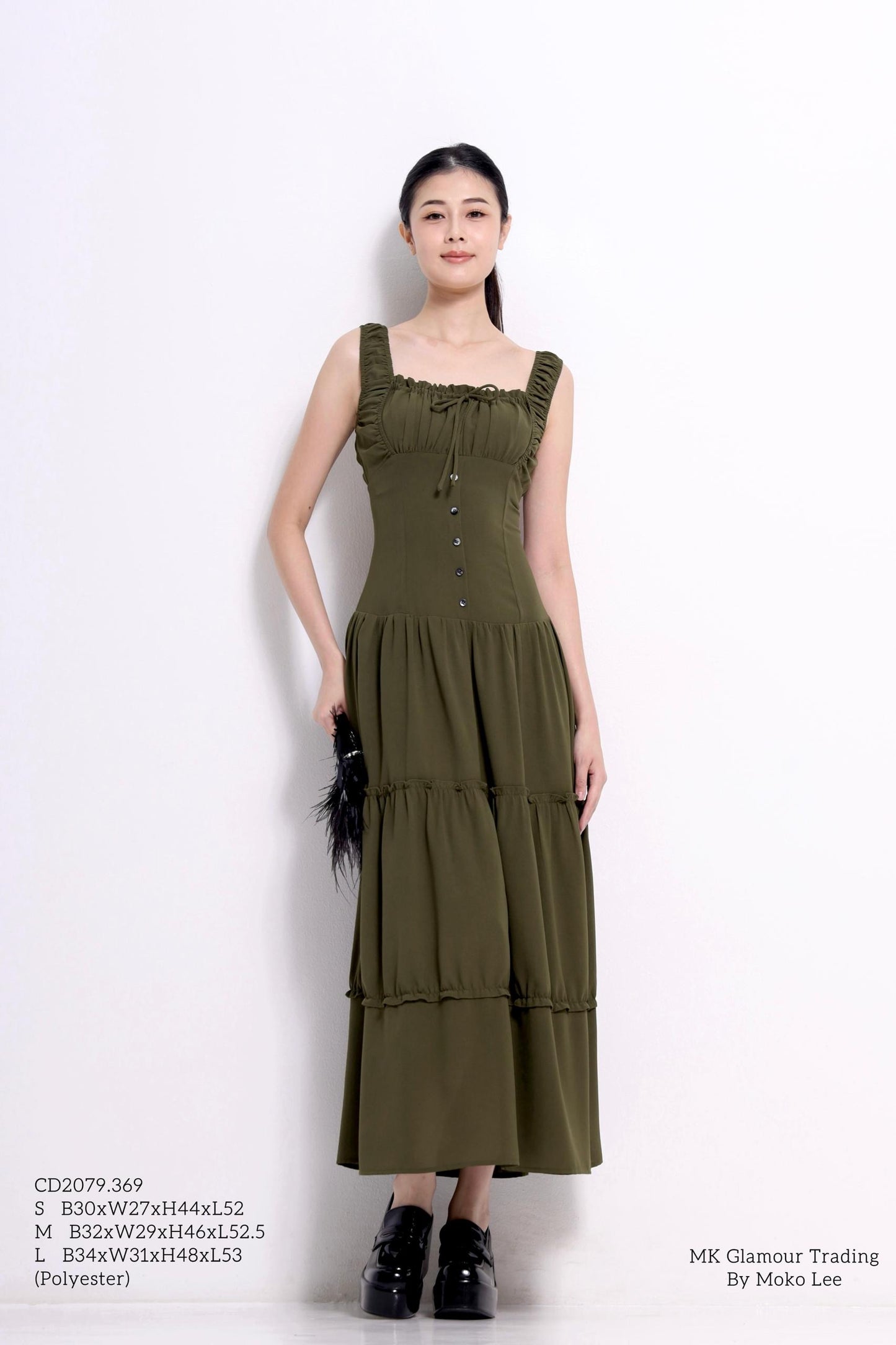Denise Ruffled A-line Dress