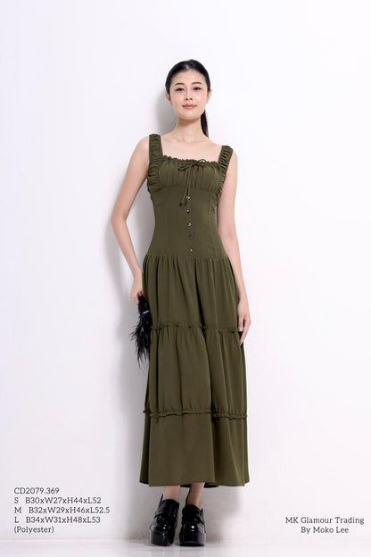 Denise Ruffled A-line Dress