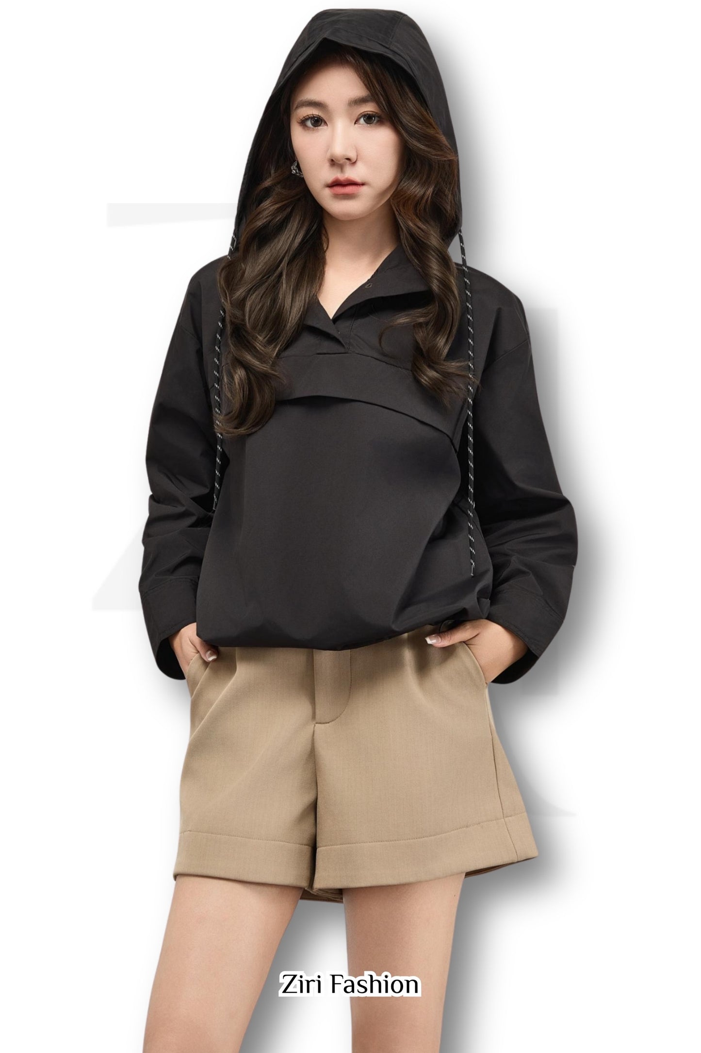 Ziri Belted High Waisted Shorts