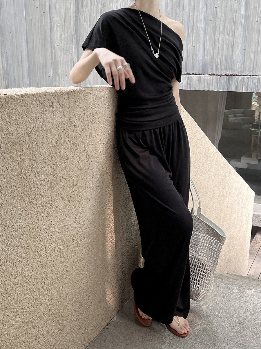 Carrie Asymmetrical Comfy Lux Setwear