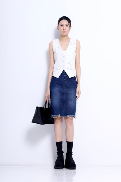 Olivia Faux Leather Vest