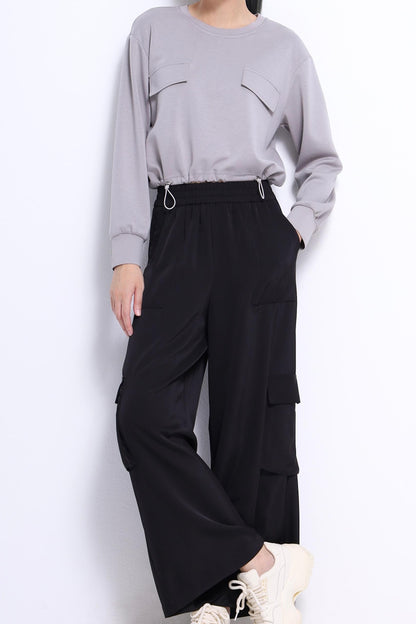 Misa Relaxed Drawstring Sweater