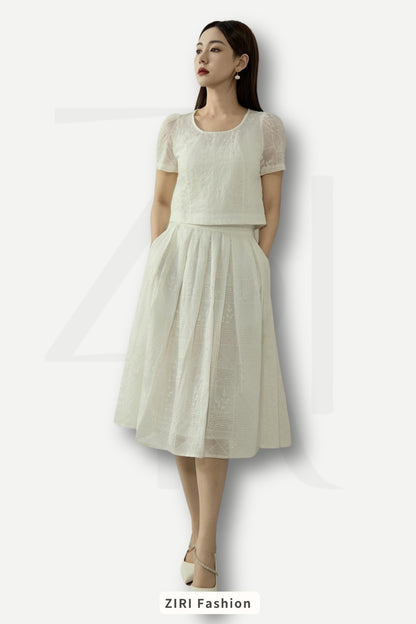 Ziri Lace Broderie Set