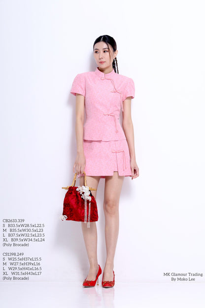 Xuan Orient Fitted Mandarin Blouse