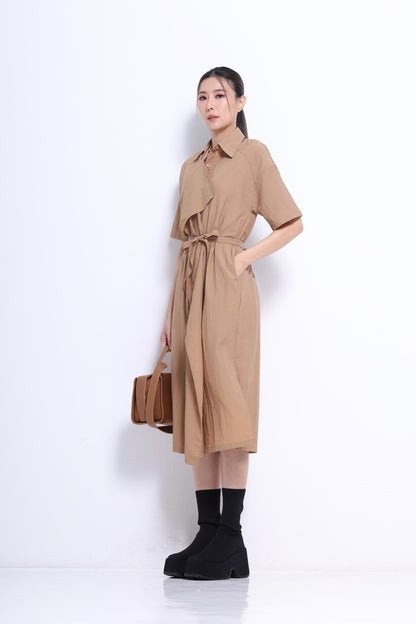 Jaime Oversized Trench Shirt Dress