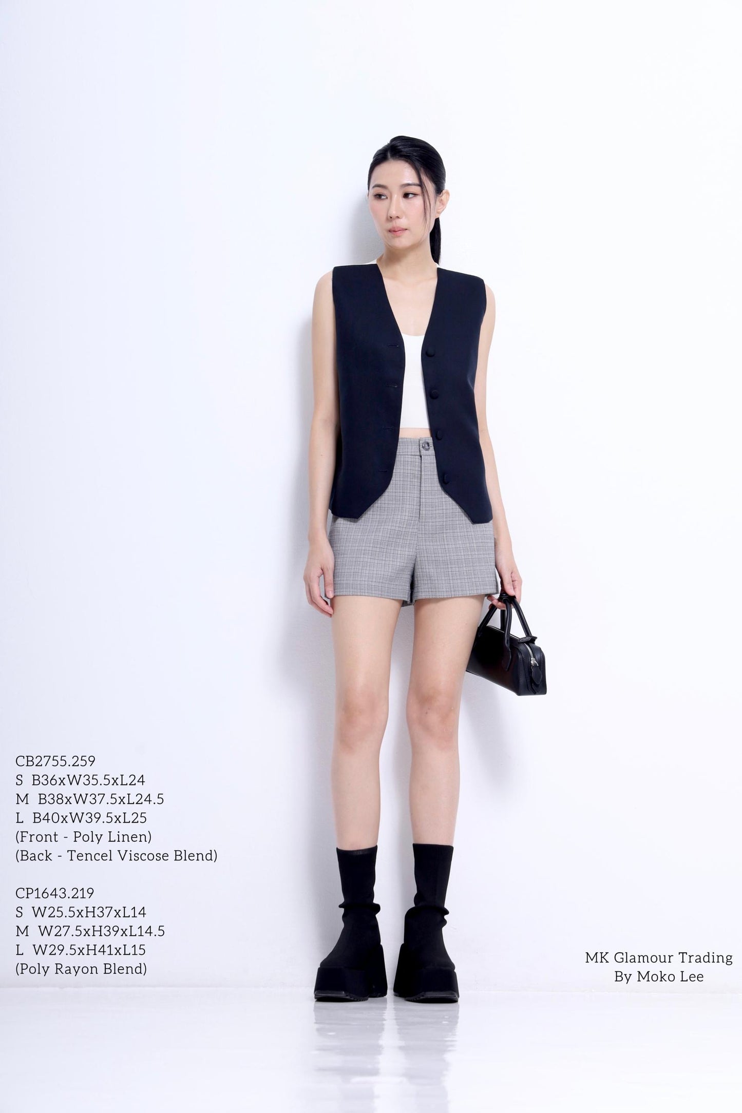 Kali Bi-Color V-Neck Vest