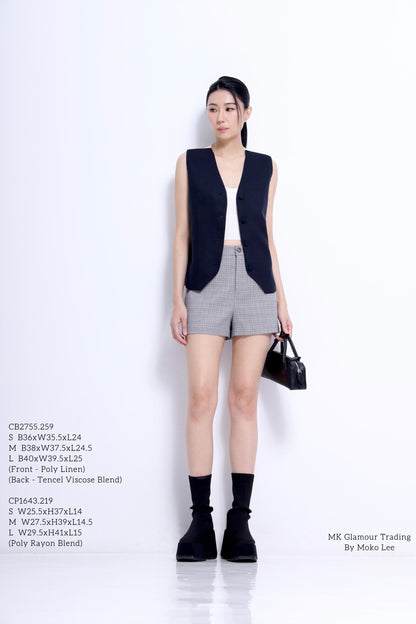 Kali Bi-Color V-Neck Vest