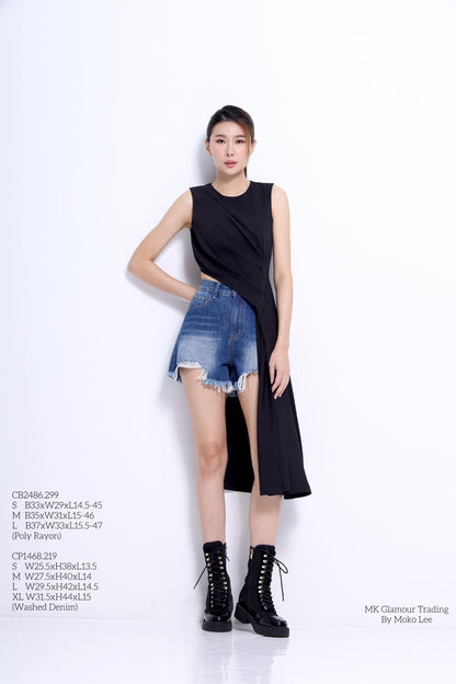 Zia Asymmetrical Low Hem Top