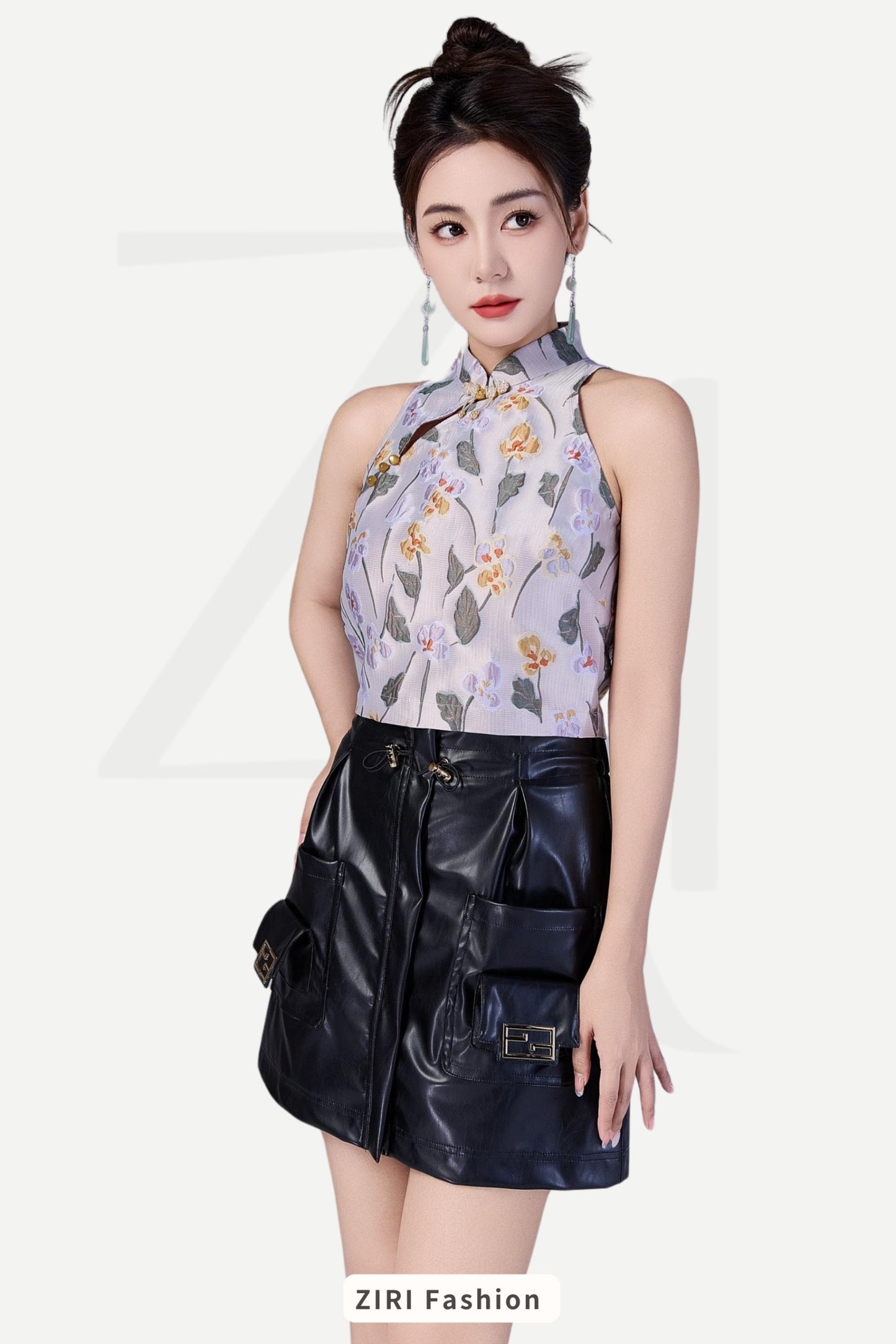 Ziri Oriental Qipao Top