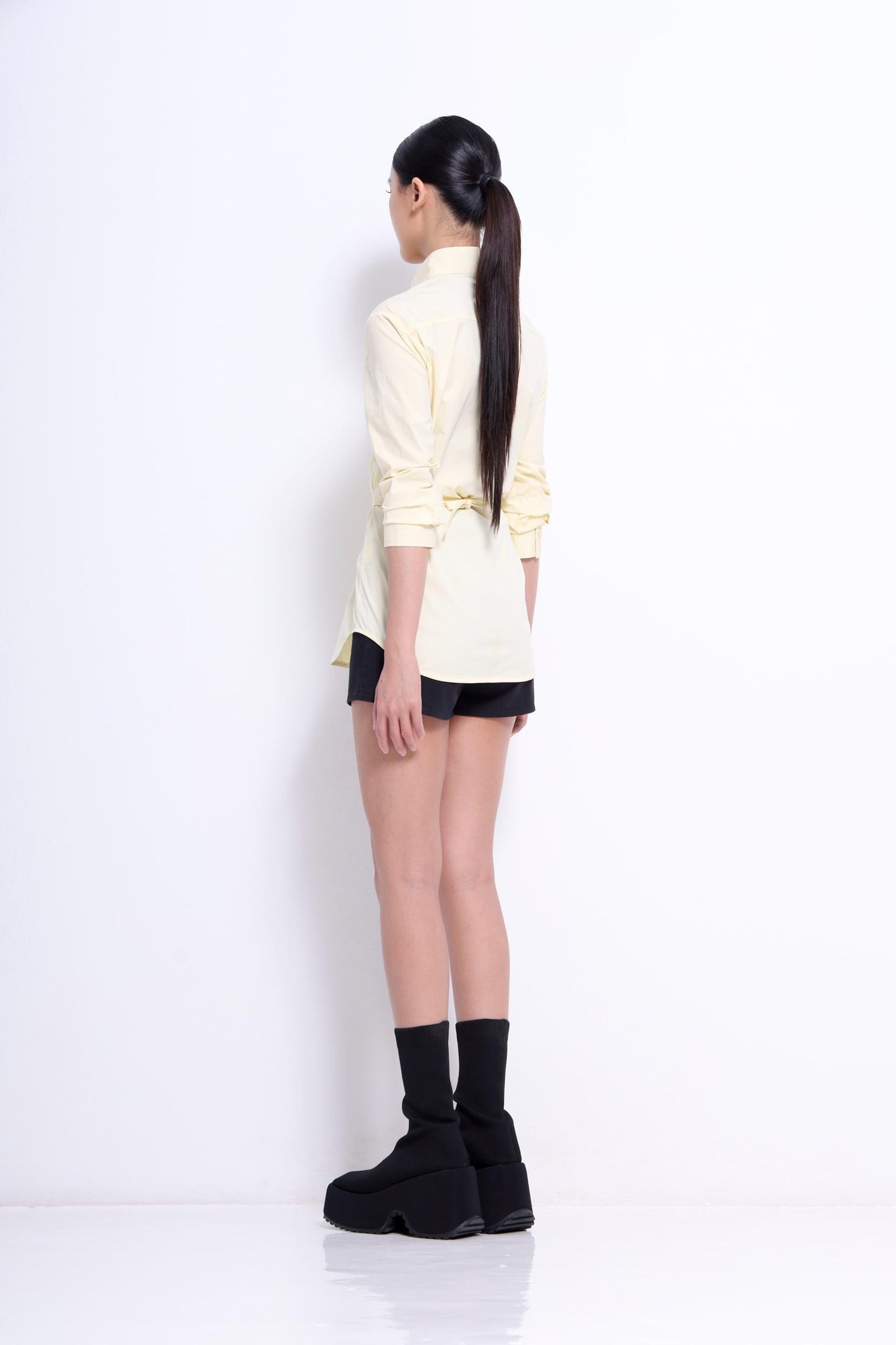 Glinda Mandarin Open Collar Shirt