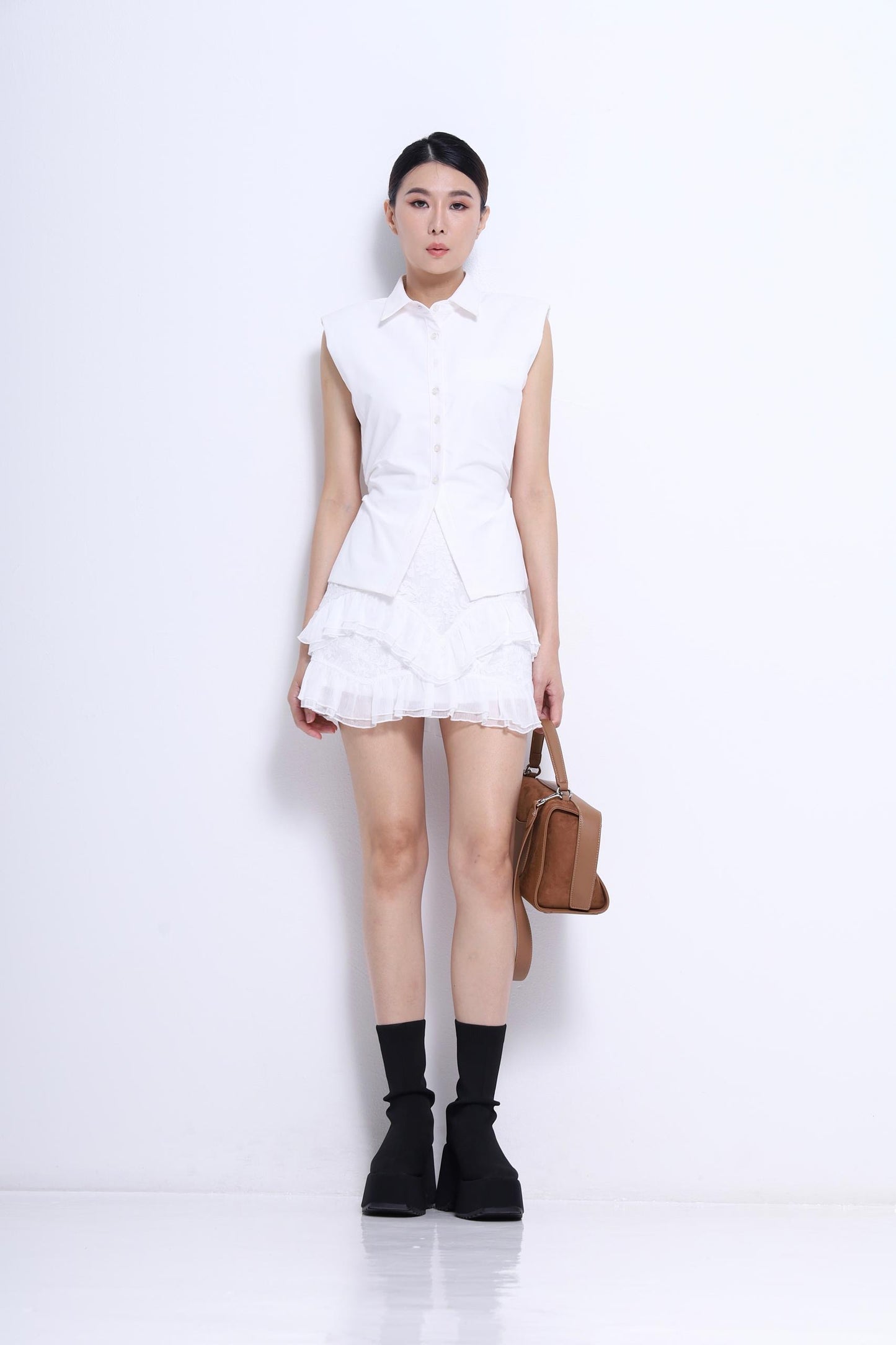 Gia Fitted Back Tie Shirt