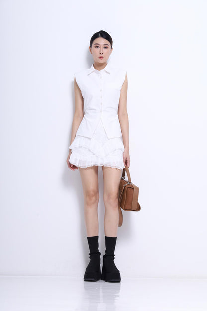 Gia Fitted Back Tie Shirt